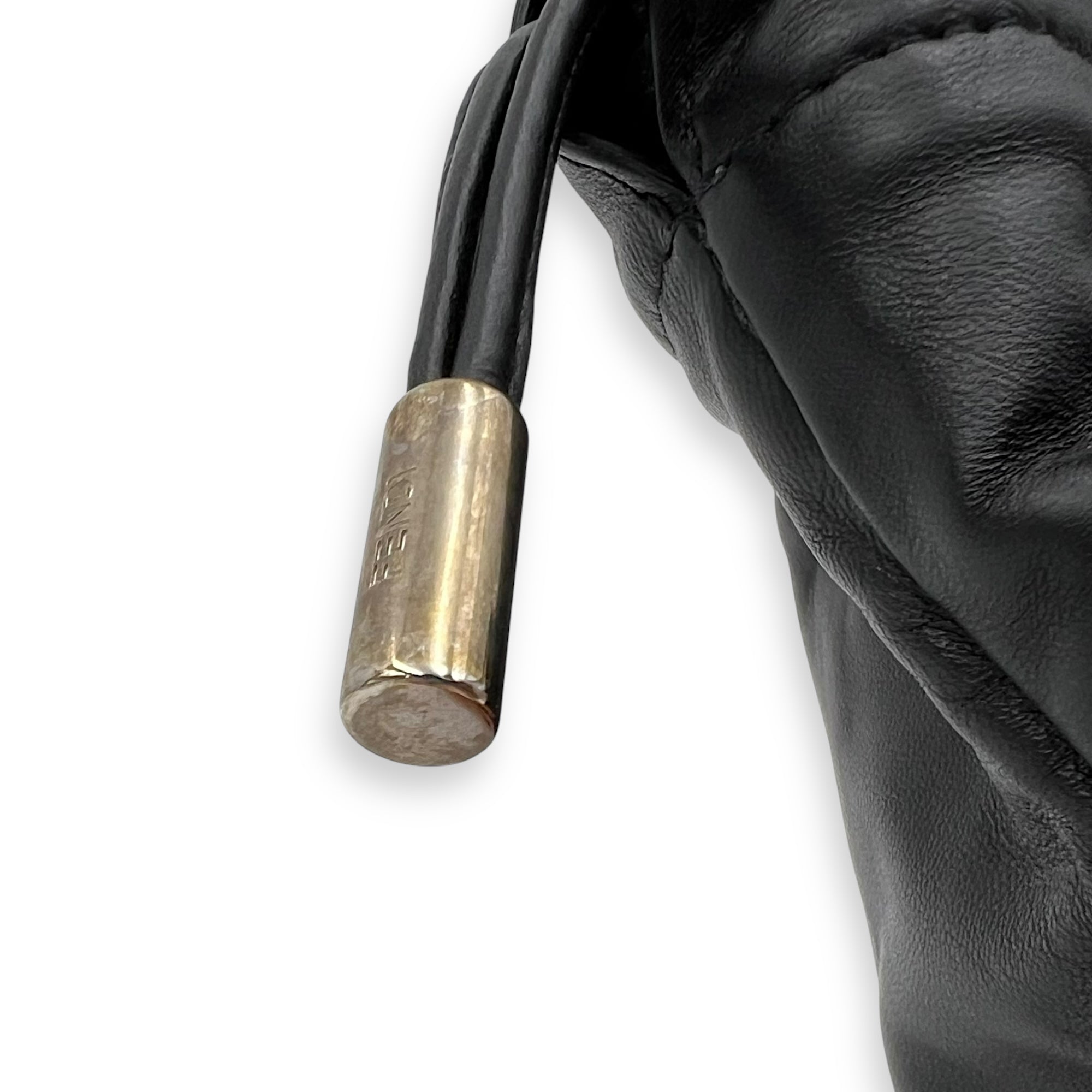 Logo Black Crossbody Bag in Calfskin, Silver hardware - Image 13