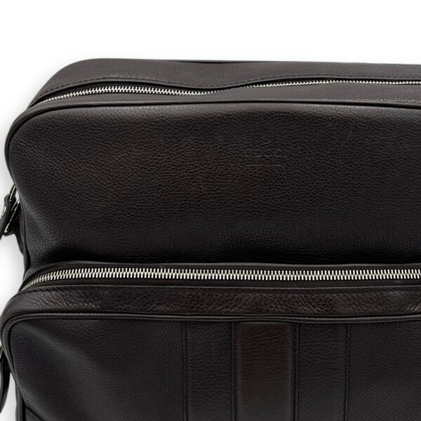 Classic Brown Messenger in Calfskin, Silver hardware - Image 10
