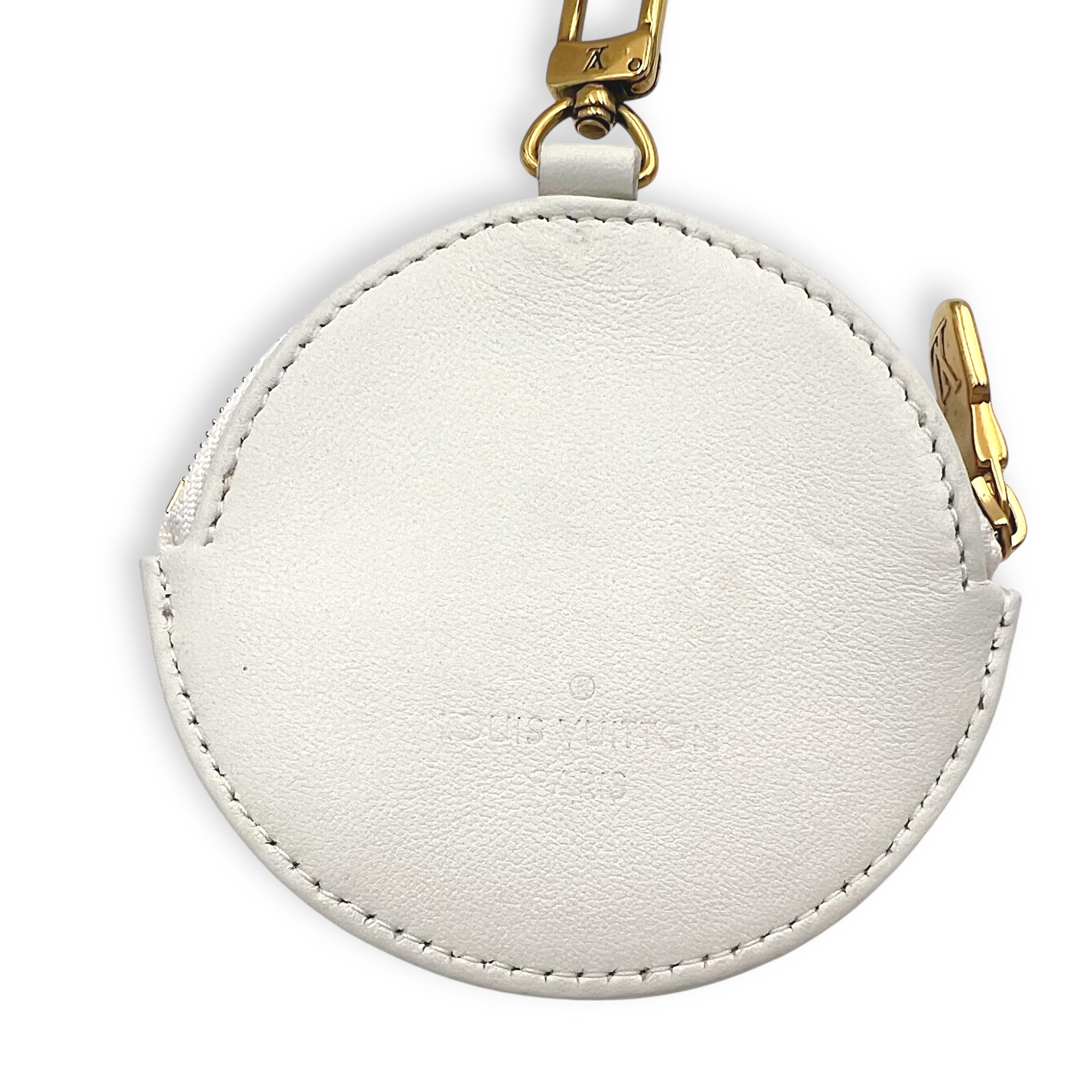 New Wave Crossbody Bag White in Calfskin, Gold hardware - Image 15