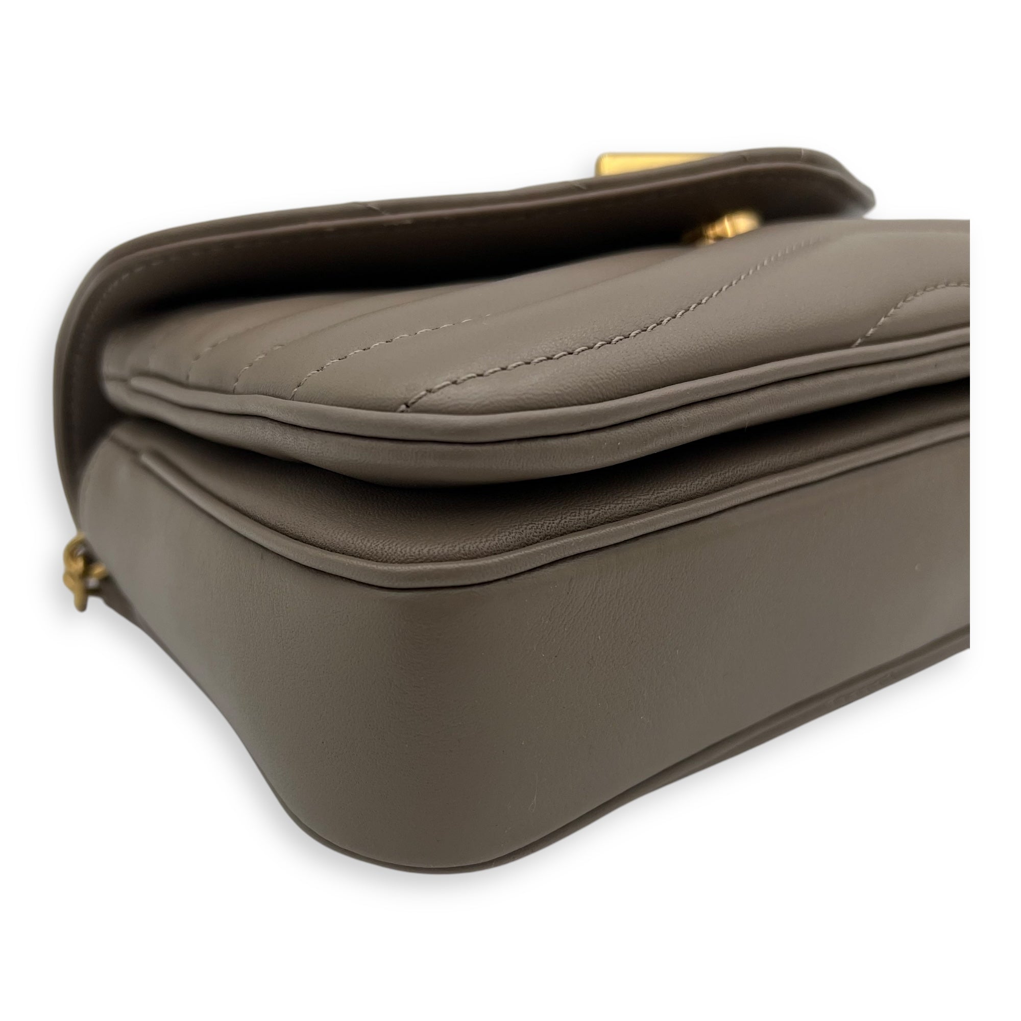 New Wave PM Crossbody bag in Calfskin, Gold Hardware - Image 9