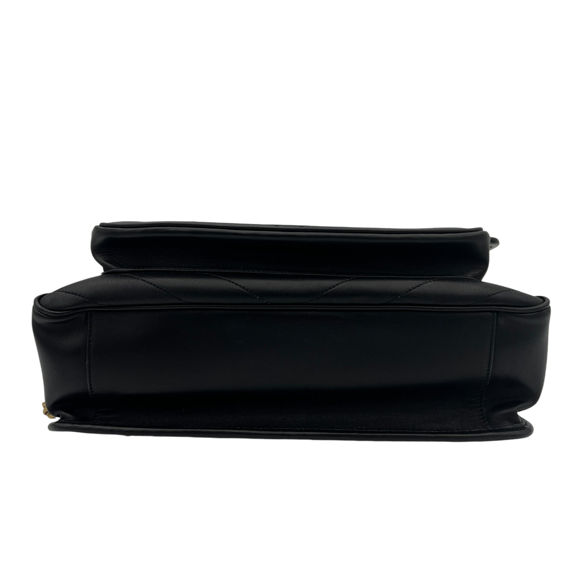 Niki Medium Black Shoulder Bag in Lambskin, Gold hardware - Image 6