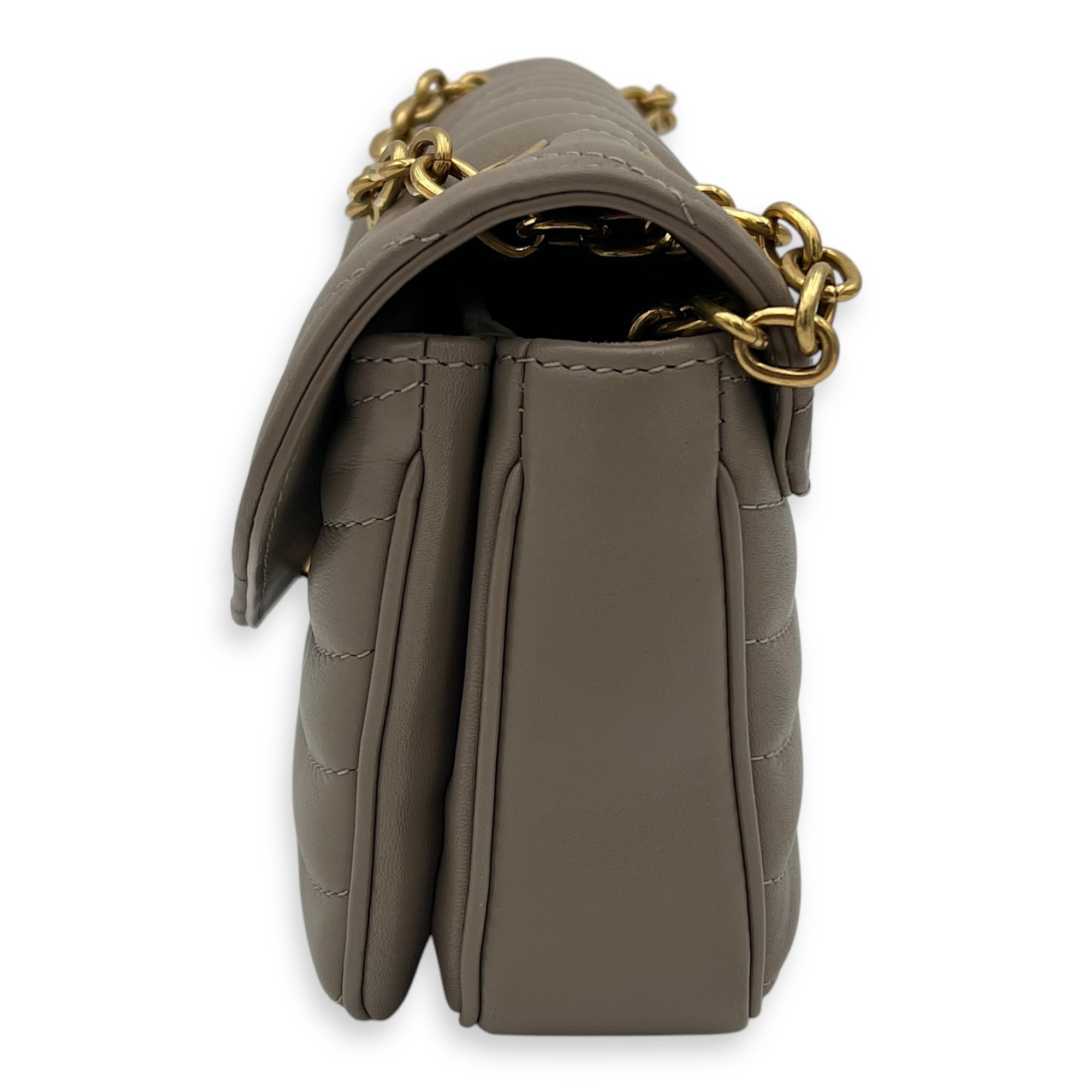 New Wave PM Crossbody bag in Calfskin, Gold Hardware - Image 5