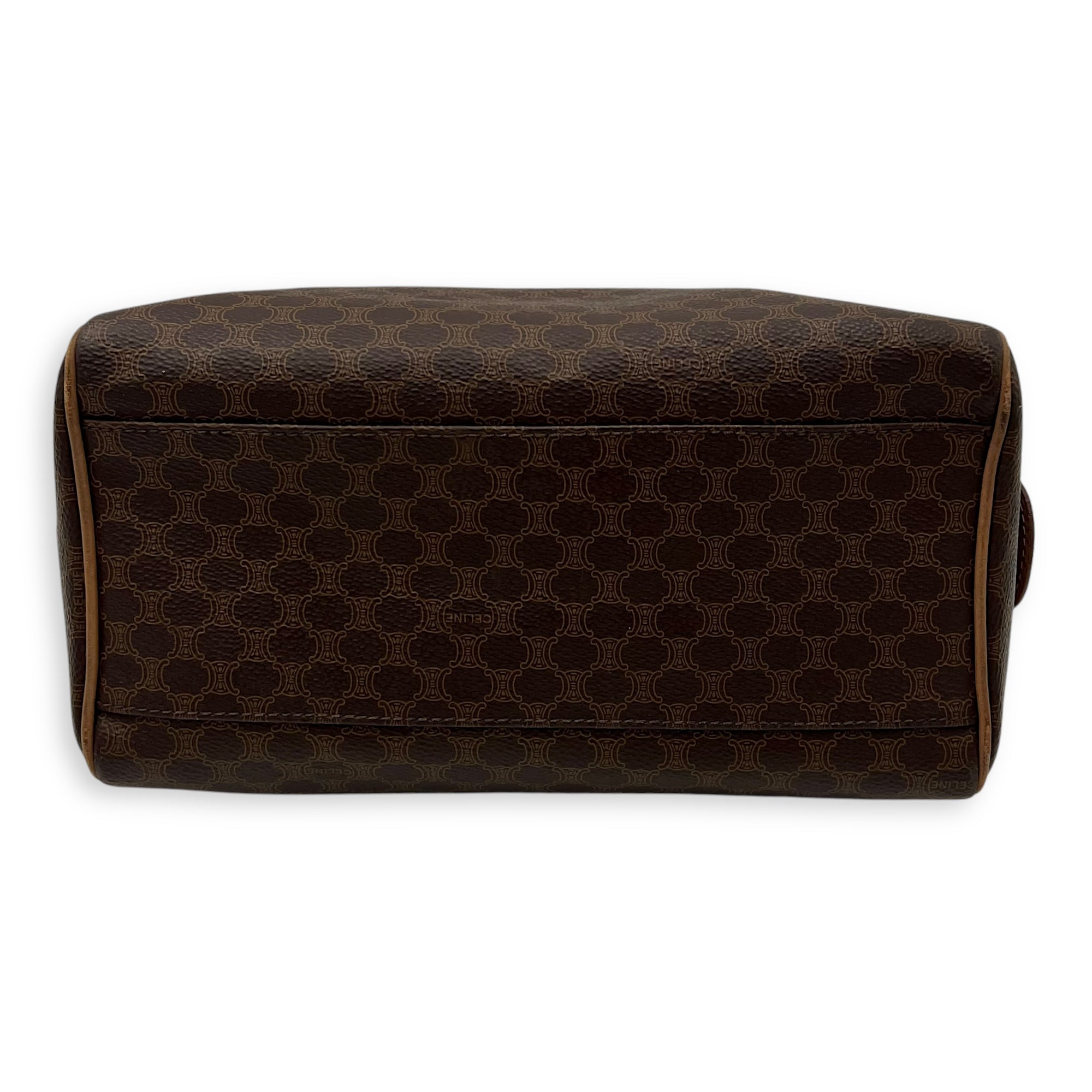 Macadam Top Handle Bag Brown in Coated Canvas, Gold hardware - Image 6