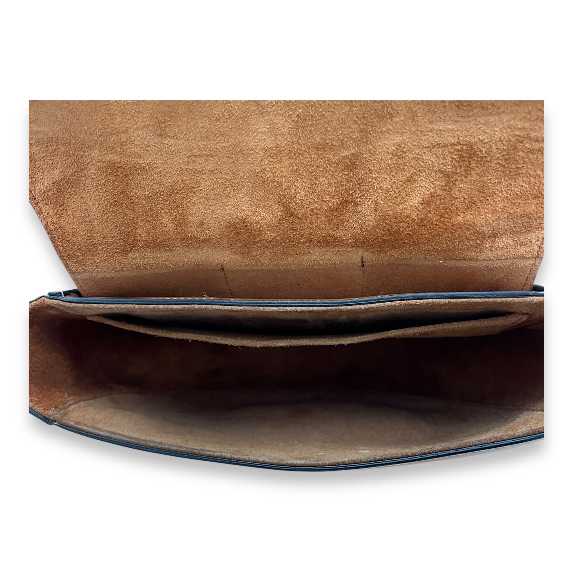 Camarat Crossbody Bag Brown in Calfskin, Gold hardware - Image 7