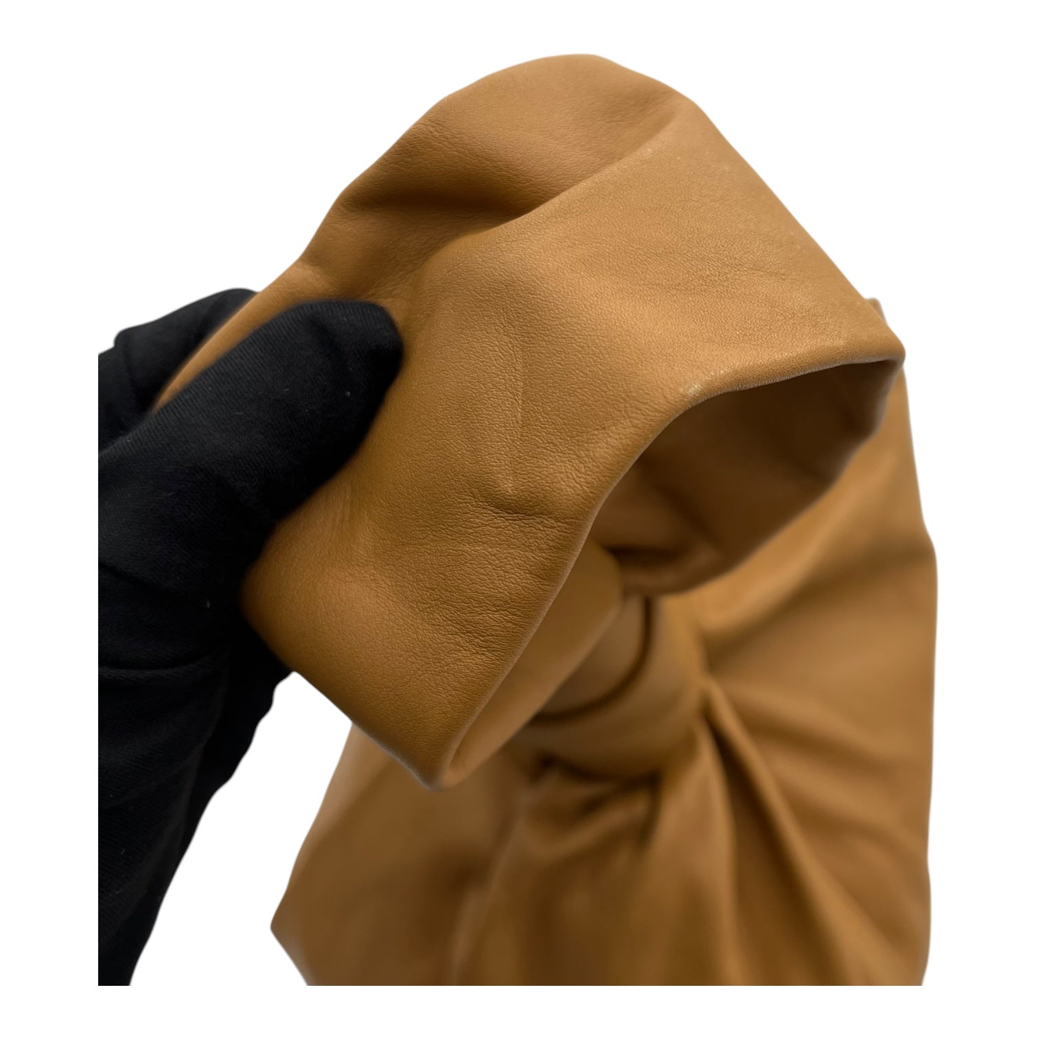 Twist Top Handle Bag Brown in Calfskin, Gold hardware - Image 8