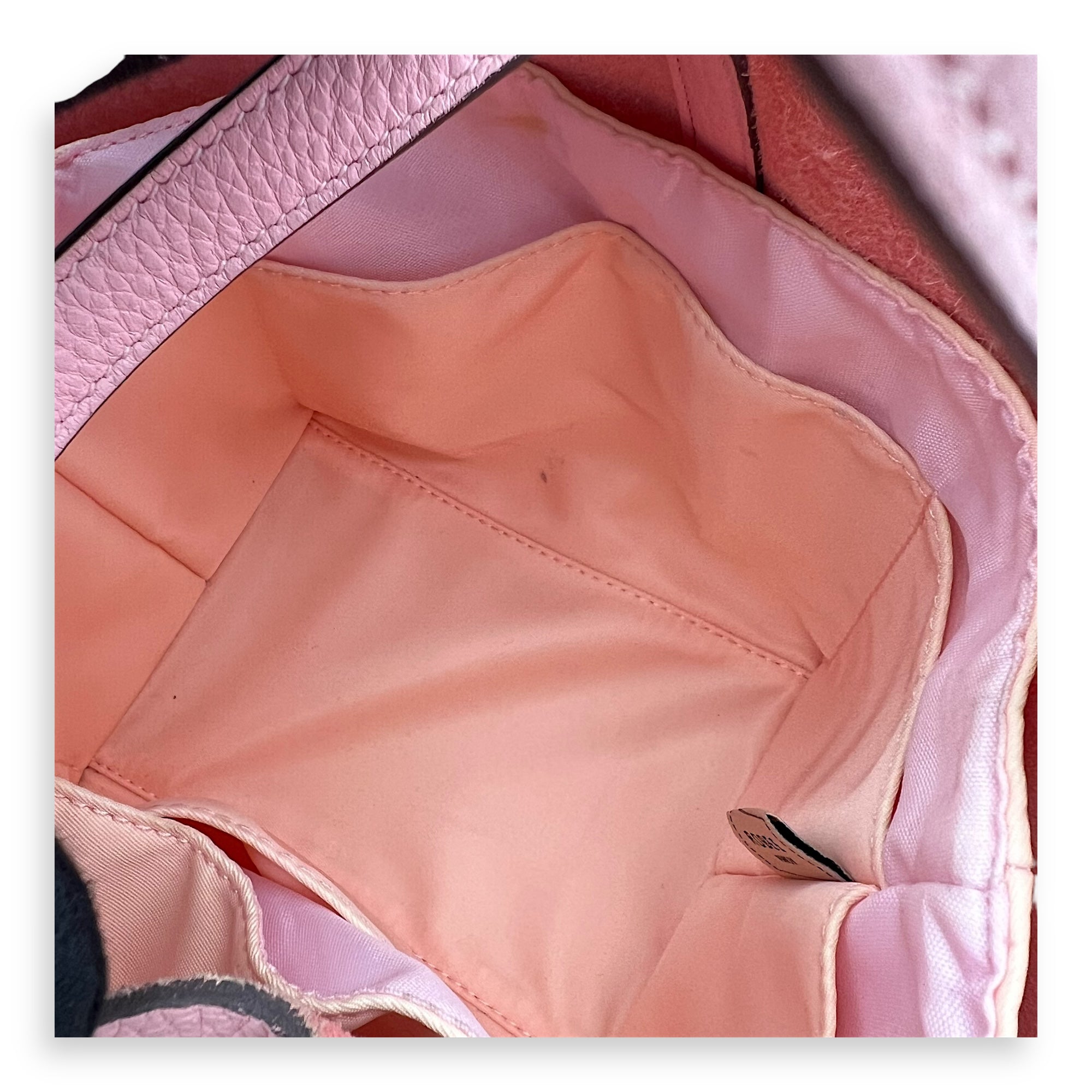 Picotin 18 Rose Sakura Top Handle Bag in Clemence, Palladium hardware - Image 8