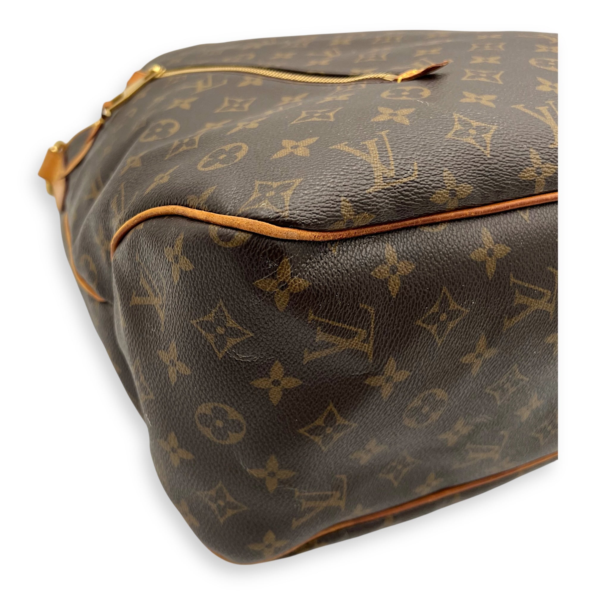 Delightful Shoulder Bag GM Brown in Monogram Coated Canvas, Gold hardware - Image 7