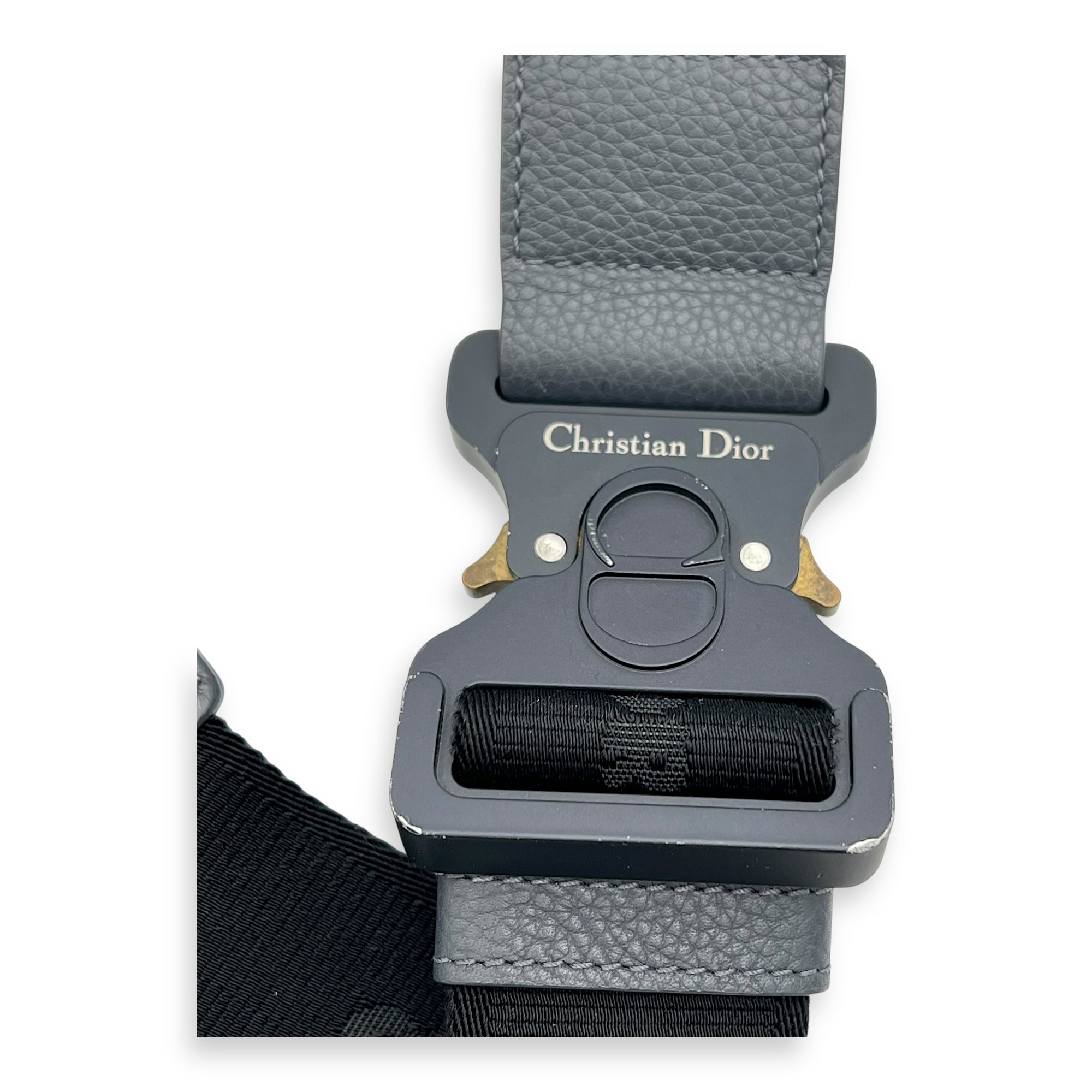 Saddle Crossbody Bag Black in Calfskin, Silver hardware - Image 10